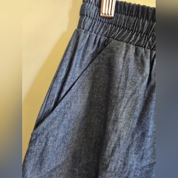 NWOT, Never A Wallflower, Light Blue Denim Track Skirt, Size Small - Picture 6 of 8